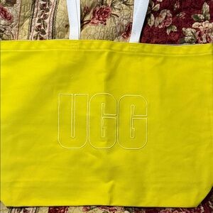 UGG Bright Yellow Canvas Tote
